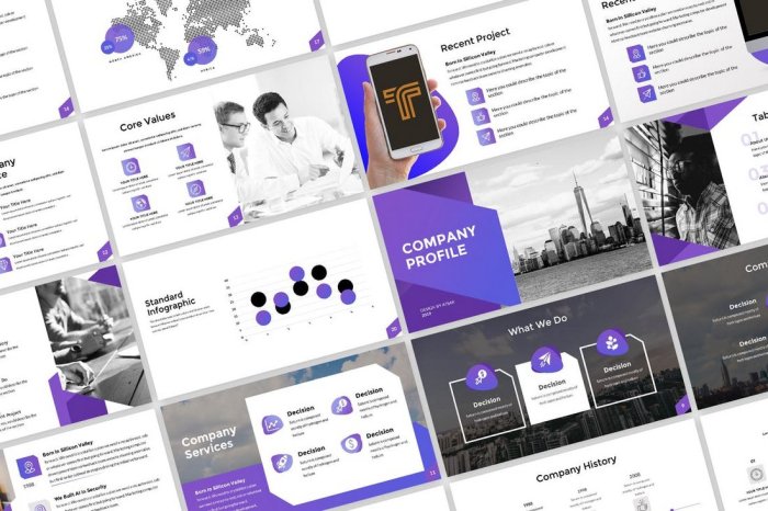 Contoh desain company profile presentasi